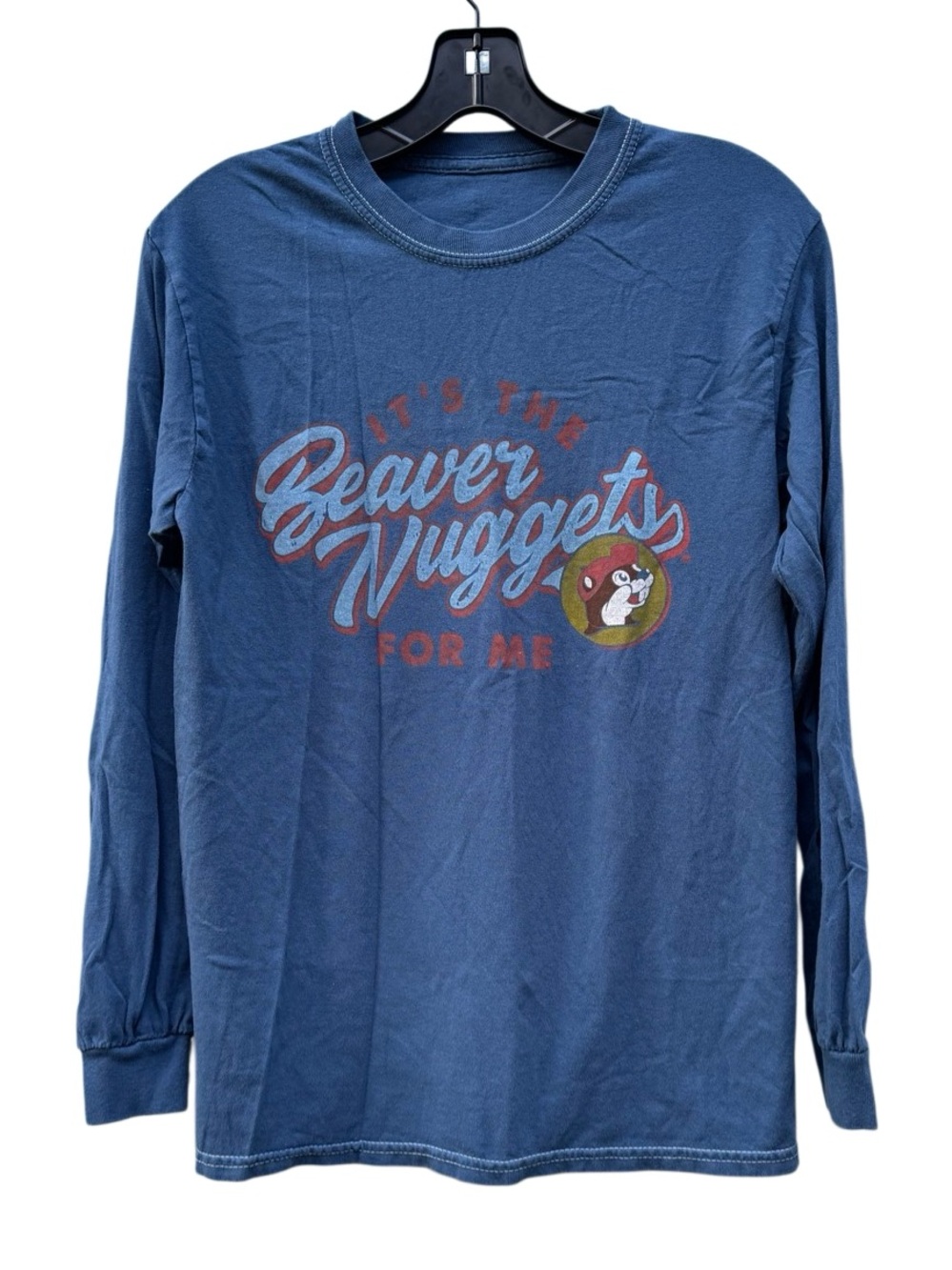 Buc-ee's It's The Beaver Nuggets For Me Long Sleeve T Shirt Top Size Small